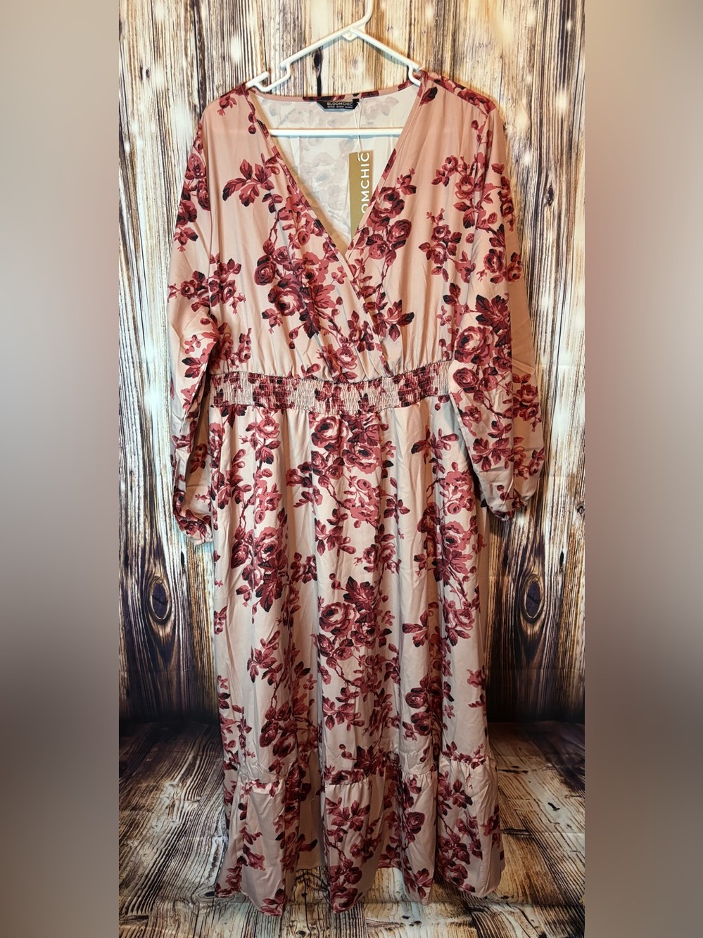 BloomChic Blush and Rose Printed Dress